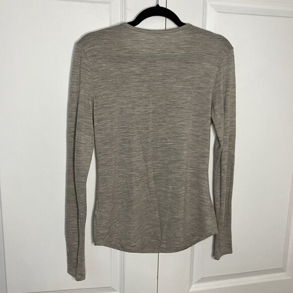 Cloudveil Merino Wool Shirt Womens S Gray Long Sleeve Base Layer Outdoor - Picture 2 of 7